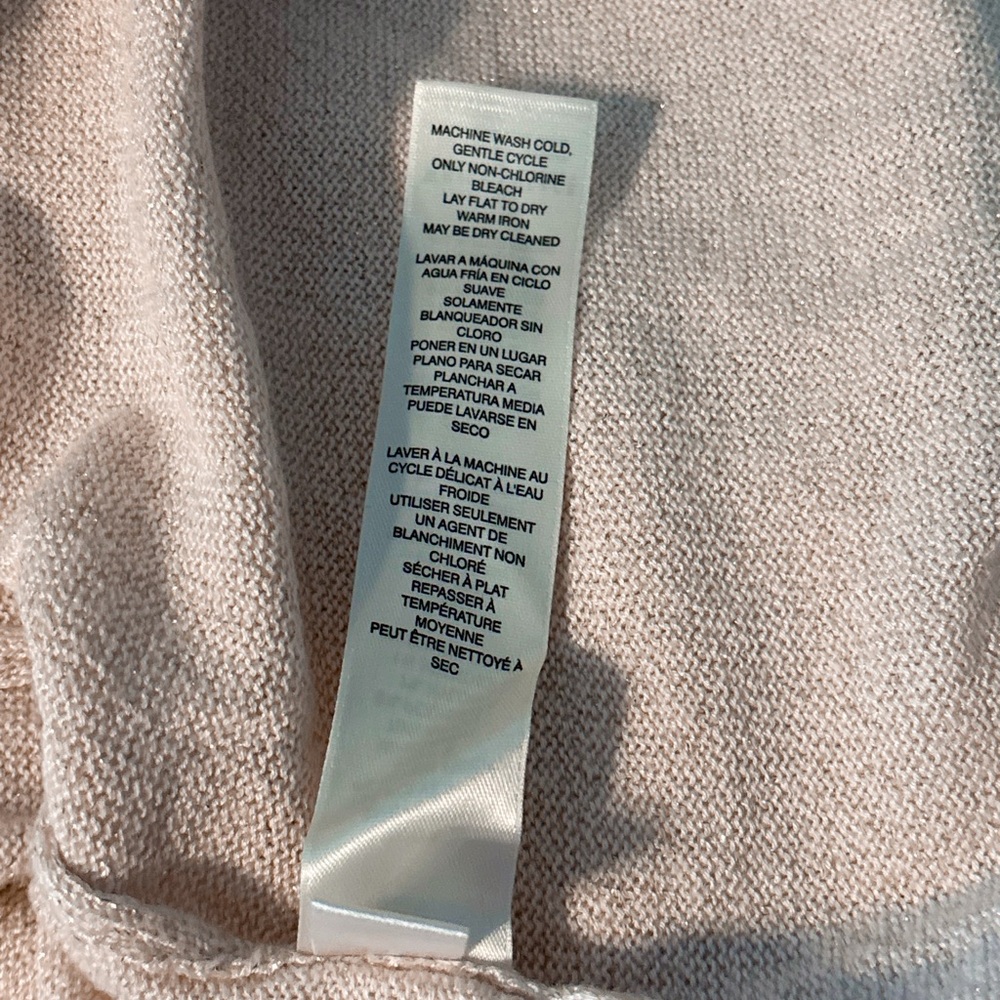 White House Black Market Cream Gold Open Cardigan - Picture 10 of 10